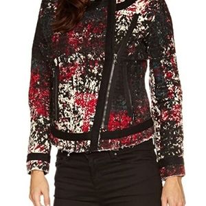 Desigual tweed moto zip jacket